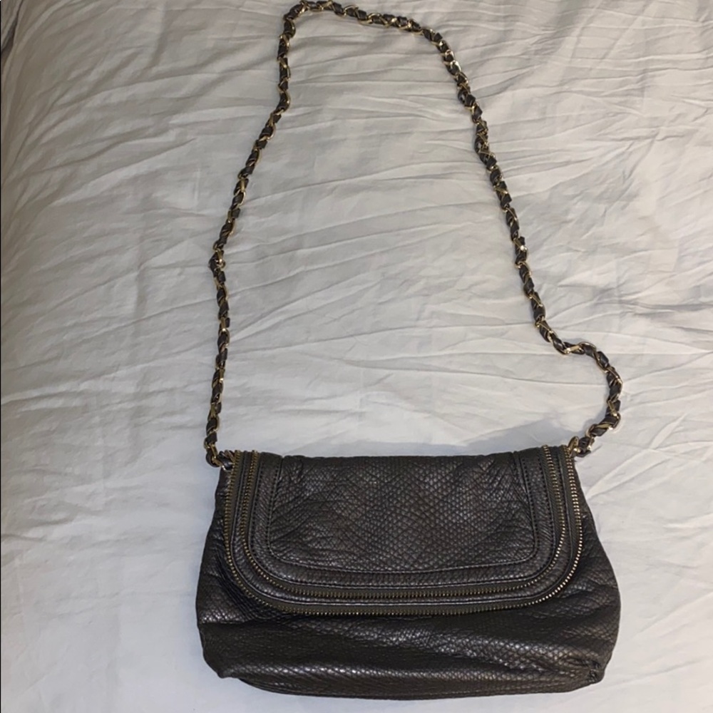 Silver Deux lux bag with chain